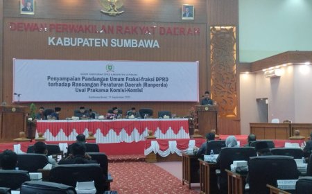 DPRD Sumbawa Bahas Delapan Raperda Inisiatif, Fraksi NasDem Soroti Keadilan Hukum dan Perlindungan UMKM