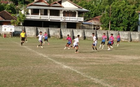Porkab Sepak Bola Sumbawa 2025: Empang Tundukkan Moyo Hulu dengan Skor Telak 4-1