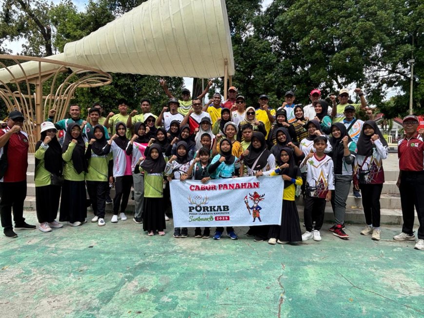 Gelorakan Semangat Panahan, Kontingen PERPANI Sumbawa Meriahkan Parade PORKAB