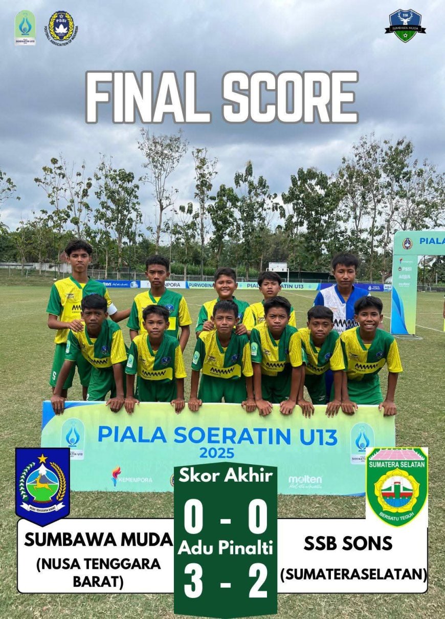 Jebol 16 Besar! Sumbawa Muda Tembus 8 Besar Piala Soeratin U-13 Nasional