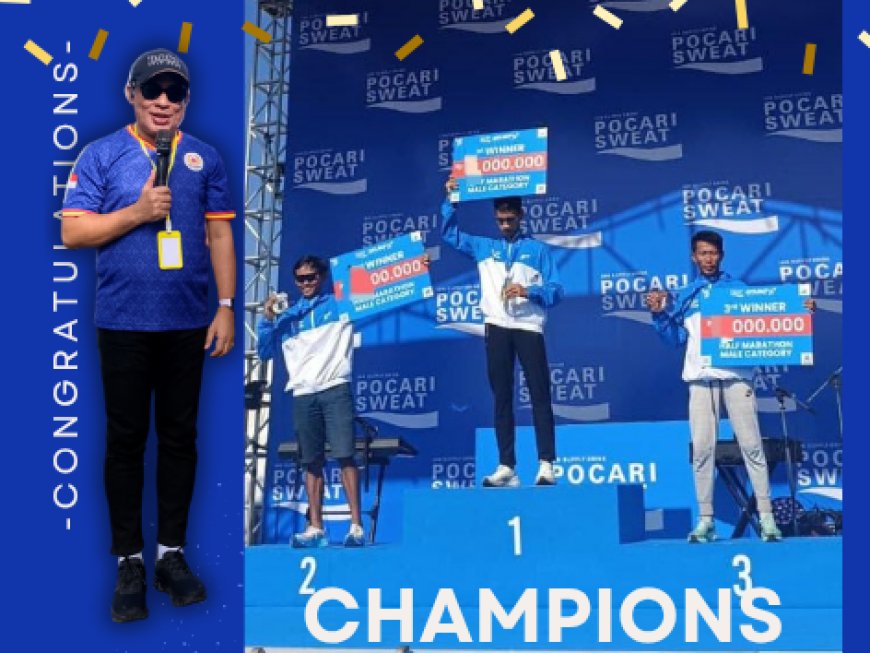 Ketua KONI Sumbawa Apresiasi, Suwandi Raih Juara III di Pocari Sweat Run Mandalika