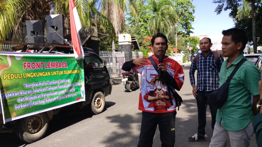 Warga Tuntut Pembongkaran Mafia Tambang Lantung, Massa Gelar Aksi di Tiga Titik Sentral