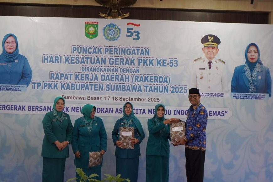 PKK Sumbawa Gelar HKG dan Rakerda: Bupati Jarot Tekankan Pemberdayaan Ekonomi Keluarga sebagai Kunci Pembangunan
