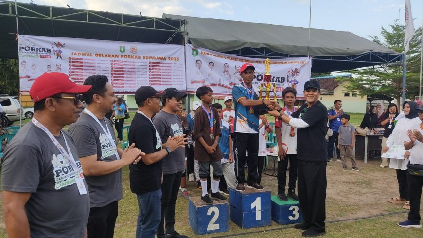 Moyo Utara Juara Umum Gateball Porkab Sumbawa 2025, Bupati Jarot: Olahraga Gateball Punya Potensi Besar
