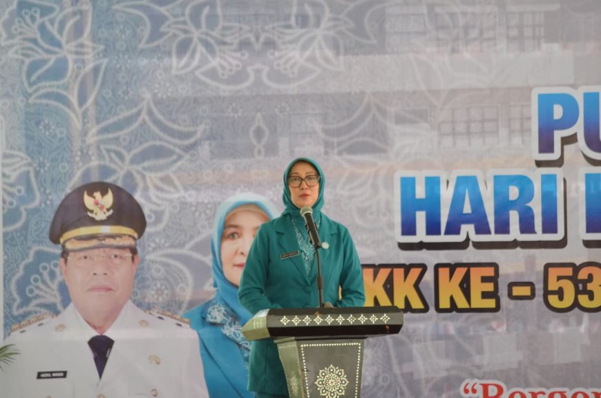 Hadiri Puncak Peringatan HKG PKK ke-53, Bunda Sinta : Momen Refleksi Menuju Lebih Baik!