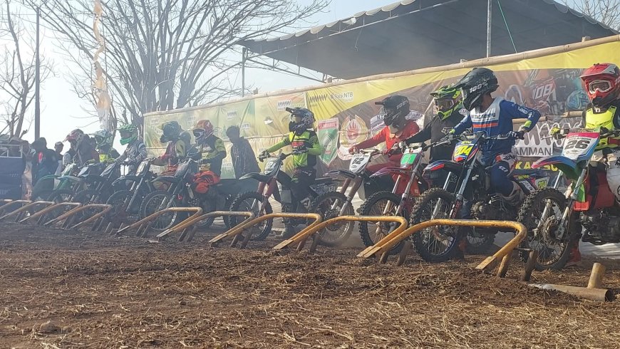 Lutfi dari Dompu Raih Juara Race 3 Penyisihan  Trail Standar 155cc di Samota