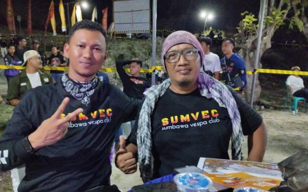 Semarak Anniversary 1 CB150X Chapter Sumbawa Bima, SUMVEC Titip Pesan Solidaritas dan Promosi Wisata