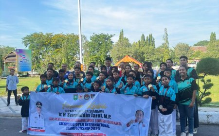 Sumbawa Unggul! KONI Sumbawa Apresiasi Setinggi-tingginya kepada Bupati atas Dukungan Luar Biasa untuk Atlet Taekwondo