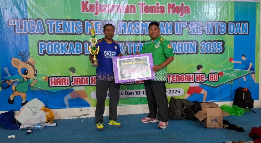 KONI Sumbawa Apresiasi Sammuharja Atlet Tenis Meja Sumbawa Ukir Prestasi di Tingkat NTB