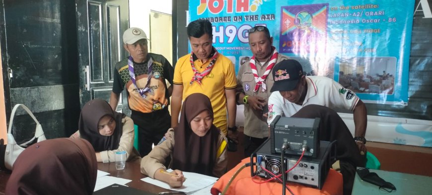 Tembus Batas! Pramuka Sumbawa Sapa Dunia di JOTA-JOTI 2025, Komunikasi Satelit Jadi Pengalaman Langka