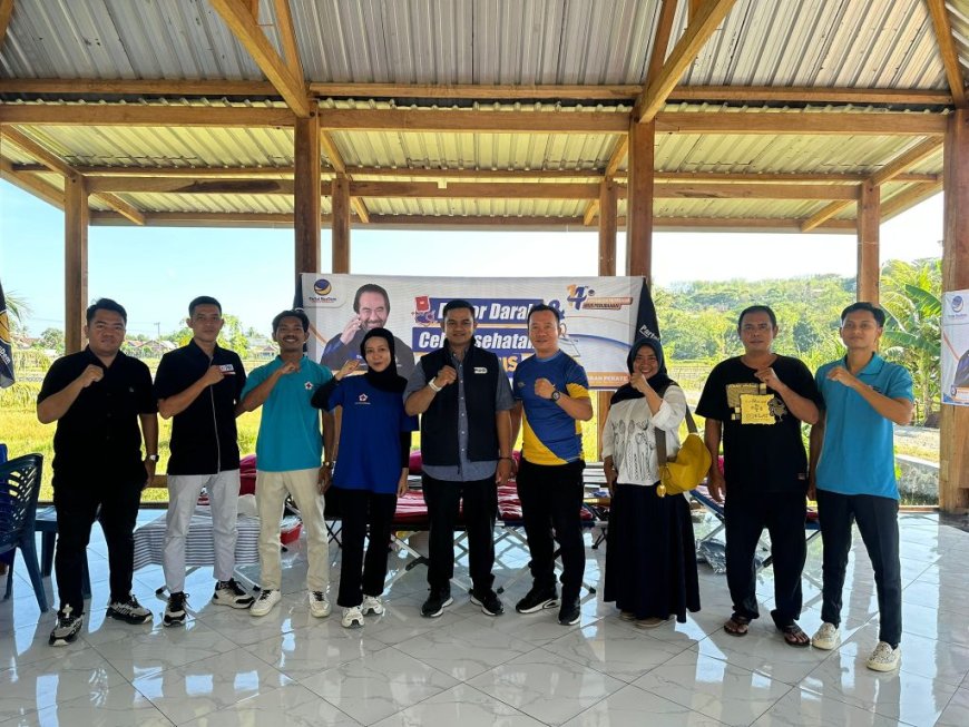 Meriahkan HUT Ke-14, DPD NasDem Sumbawa Gelar Baksos Donor Darah dan Kumpulkan 19 Kantong