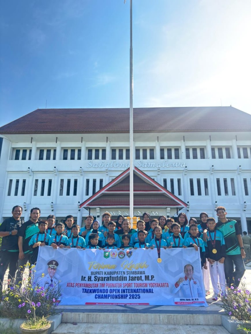 Bupati Jarot Bangga: 21 Medali Taekwondo Dojang Patriot Jadi Bukti Sumbawa Mampu Bicara di Kancah Nasional