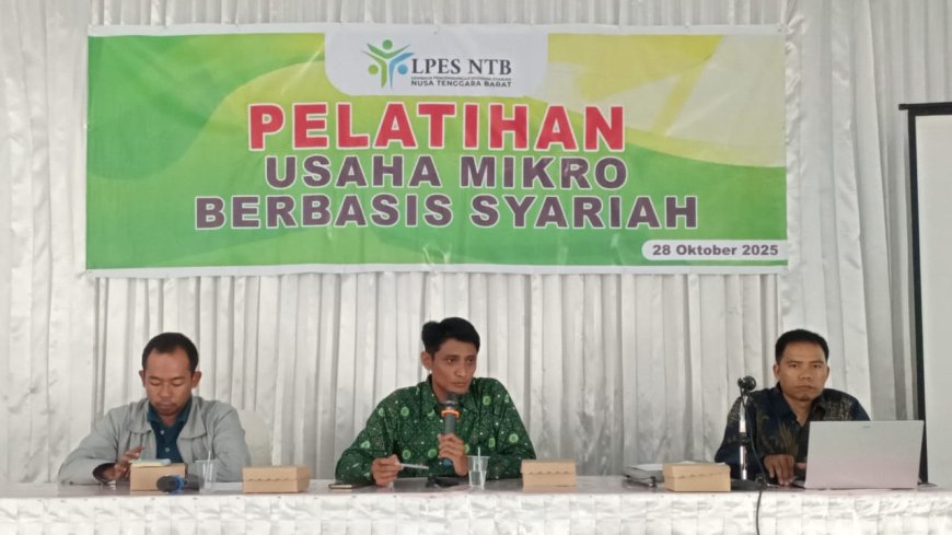 Perkuat Ekosistem Halal, Pengusaha Mikro Sumbawa Ikuti Pelatihan Usaha Berbasis Syariah bersama LPES NTB, MUI dan BMT Insan Samawa