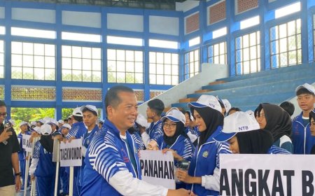 Lebih dari Medali! Gubernur Iqbal Lepas 102 Atlet Pelajar NTB ke Popnas dan Peparnas 2025, Tekankan Mental Pemenang dan Sportivitas