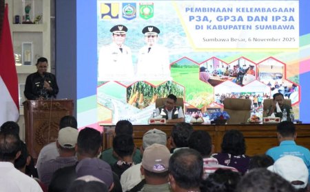 Bupati Jarot Tegaskan P3A,GP3A,IP3A Kunci Ketahanan Pangan Sumbawa: Perkuat Manajemen Pengelolaan Air dan Lestarikan Hutan