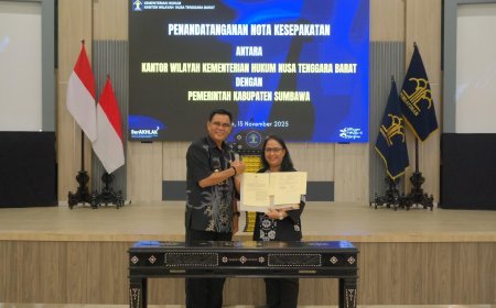 Pemkab Sumbawa Perkuat Layanan Hukum Melalui MoU Strategis dengan Kanwil Kemenkum NTB