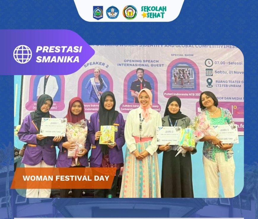 SMANIKA Sumbawa Besar Ukir Prestasi, Sabet Juara 1 Lomba Video Inspiratif di Women Festival Day FEB Unram