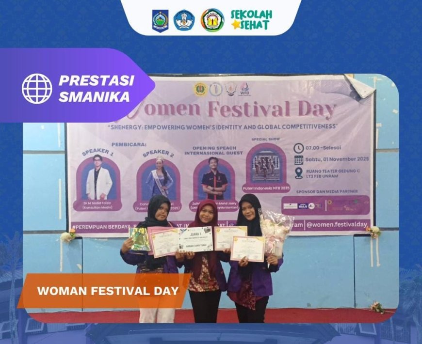 SMANIKA Sumbawa Besar Ukir Prestasi, Sabet Juara 1 Lomba Video Inspiratif di Women Festival Day FEB Unram