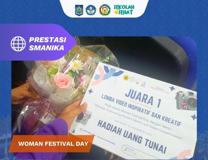 SMANIKA Sumbawa Besar Ukir Prestasi, Sabet Juara 1 Lomba Video Inspiratif di Women Festival Day FEB Unram
