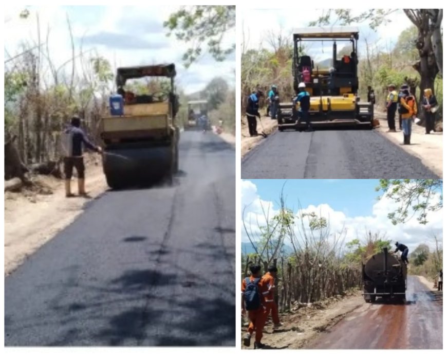 Anggaran Rp 5,8 Miliar Cair! Maronge–Labuhan Sangoro Segera Mulus, PUPR Sumbawa Mulai Aspal Jalan