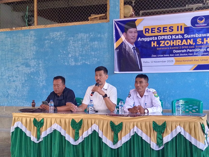 Reses Dewan  Zohran: Warga Keluhkan Jalan, Pagar Sekolah, Hingga Bendungan Kerekeh