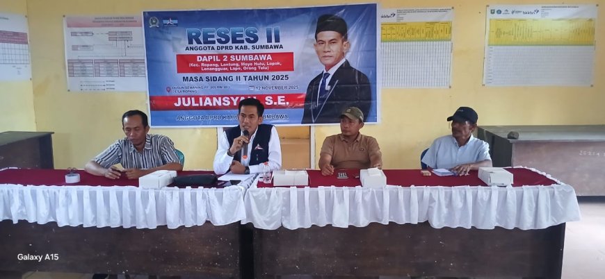 Reses di Ropang: Juliansyah Perjuangkan Infrastruktur Prioritas Petani, Fokus Jalan Lintas dan Irigasi
