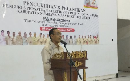 Pengurus PASI Sumbawa Dikukuhkan ;  Bupati Sumbawa Ajak Bangun Fondasi Atletik yang Kuat dan Berprestasi