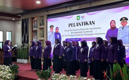 Perkuat Layanan Dasar Masyarakat: Ketua Tim Pembina Posyandu Kecamatan se-Kabupaten Sumbawa Resmi Dilantik