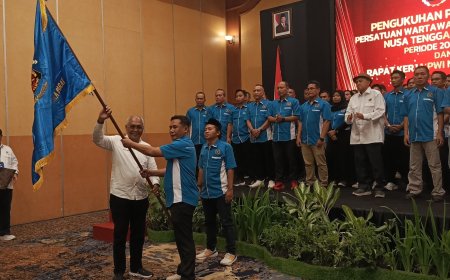 Pengurus PWI NTB 2025-2030 Resmi Dilantik, Momentum Perkuat Jati Diri Pers dan Bidik Tuan Rumah HPN 2027
