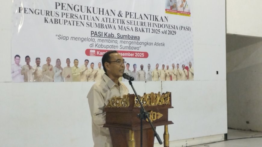 Pengurus PASI Sumbawa Dikukuhkan ;  Bupati Sumbawa Ajak Bangun Fondasi Atletik yang Kuat dan Berprestasi