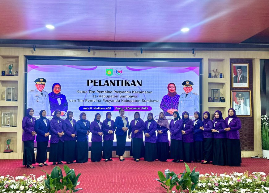 Perkuat Layanan Dasar Masyarakat: Ketua Tim Pembina Posyandu Kecamatan se-Kabupaten Sumbawa Resmi Dilantik