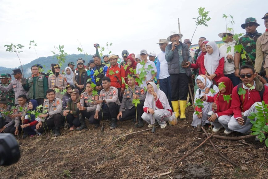 Komitmen Pemerintah Jaga Kelestarian Alam, Bupati Sumbawa Pimpin Penanaman Pohon Serentak