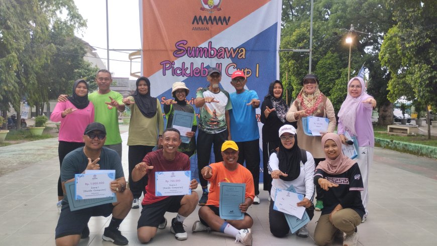 Semangat "Sportivitas Tanpa Batas", Sumbawa Pickleball Cup I Sukses Digelar