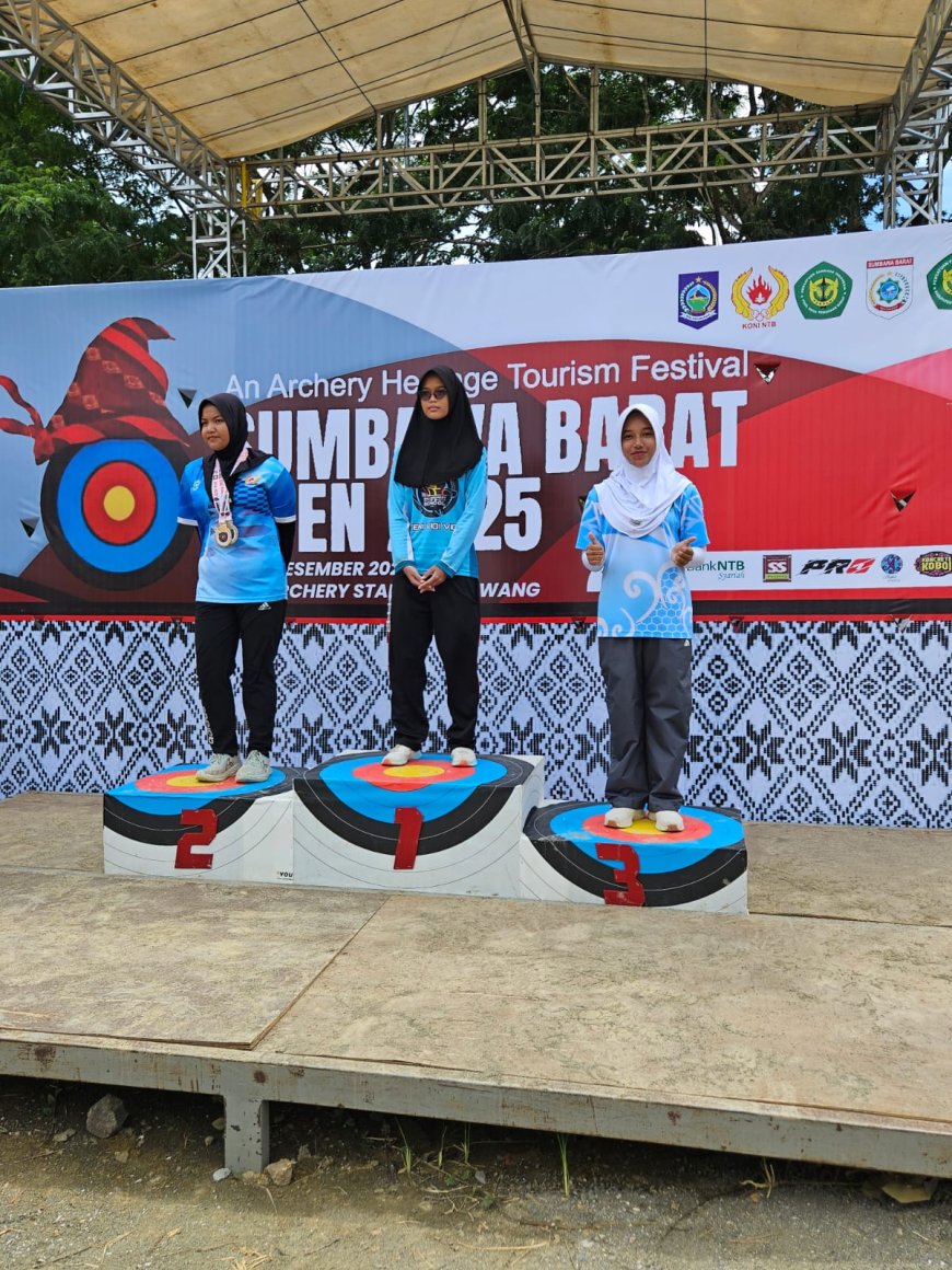Hujani Medali di KTC Archery Stadium, Atlet PERPANI Sumbawa Berjaya di Sumbawa Barat Open 2025