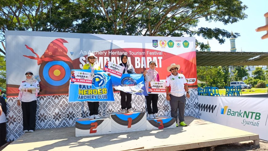 Hujani Medali di KTC Archery Stadium, Atlet PERPANI Sumbawa Berjaya di Sumbawa Barat Open 2025
