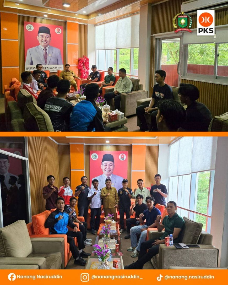 Pererat Sinergi Olahraga, Ketua DPRD Sumbawa Terima Audiensi Pengurus Muay Thai