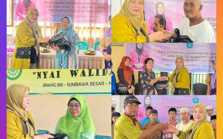 Berbagi Bahagia, Ketua Umum LKKS Sumbawa Hadirkan Senyum untuk Disabilitas, Lansia dan Anak-anak LKSA