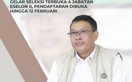 Pemkab Sumbawa Gelar Seleksi Terbuka 4 Jabatan Eselon II, Pendaftaran Dibuka hingga 12 Februari"