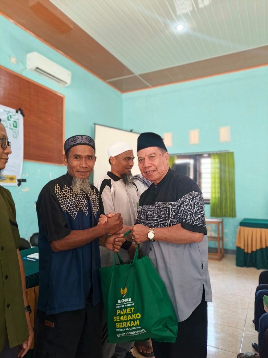 Membuka Lembaran Tahun 2026, BAZNAS Sumbawa Sosialisasi dan Salurkan Bantuan Sembako bagi Imam dan Marbot di Kecamatan Alas