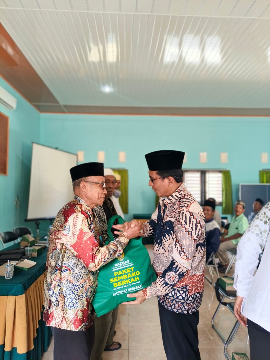 Membuka Lembaran Tahun 2026, BAZNAS Sumbawa Sosialisasi dan Salurkan Bantuan Sembako bagi Imam dan Marbot di Kecamatan Alas