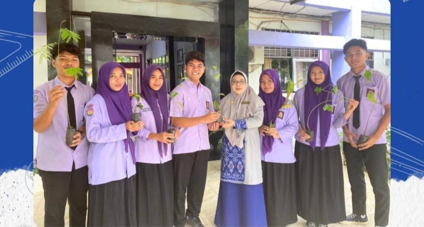Wujudkan Sumbawa Hijau Lestari 2026, SMAN 1 Sumbawa Besar Gelar Aksi Tanam Pohon Serentak