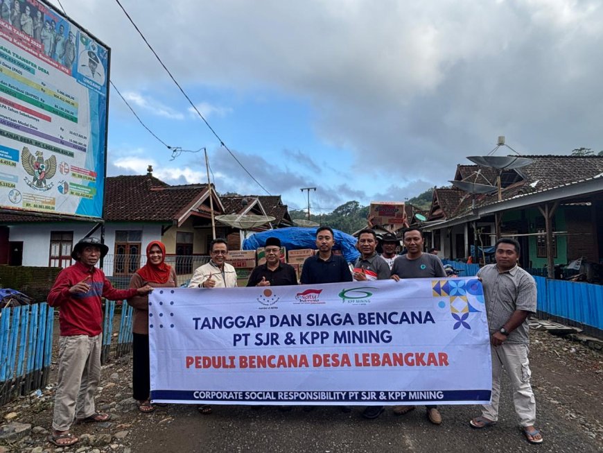 Respon Cepat, PT SJR dan  KPP Mining  Kirim Bantuan Pangan untuk Korban Banjir Lebangkar