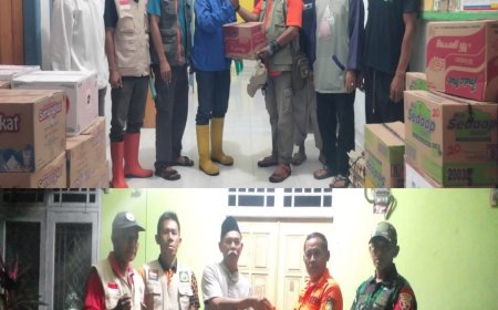 Bergerak Cepat.BPBD Sumbawa Salurkan Bantuan Logistik ke Desa Brangkolong dan Muer Pascabanjir