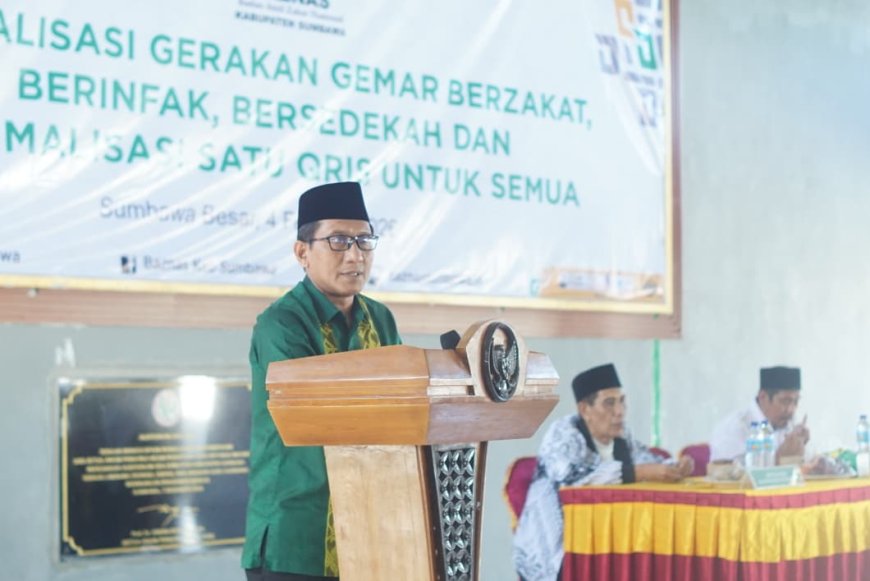 BAZNAS Sumbawa Gercep Sosialisasikan Gemar Berzakat Lewat Satu QRIS