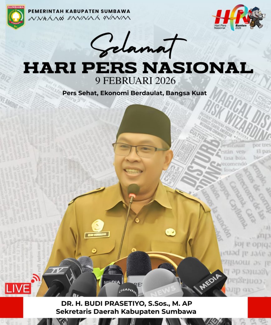 HPN 2026: Sekda Sumbawa Sebut Pers Pilar Vital Pengawal Transparansi dan Ekonomi Daerah