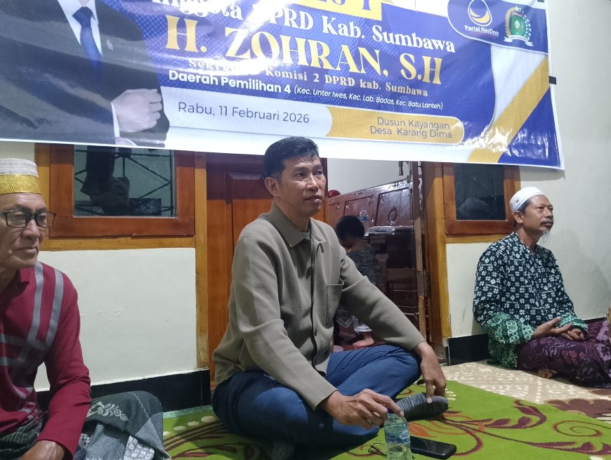 H Zohran Reses di Kampung Hijrah Dusun Kayangan, Warga Soroti  Kuota Gas LPG dan Penanganan Banjir