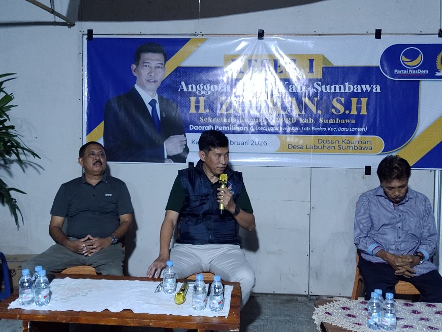 Reses di Labuhan Sumbawa, H. Zohran, SH  Perjuangkan Infrastruktur Kampung Empang