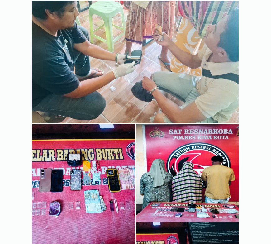 Polda NTB Tegaskan Komitmen Bersih-Bersih Narkoba, Polres Bima Kota Ungkap Dua Kasus Sabu 8 Gram Lebih