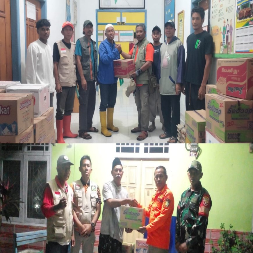 Bergerak Cepat.BPBD Sumbawa Salurkan Bantuan Logistik ke Desa Brangkolong dan Muer Pascabanjir