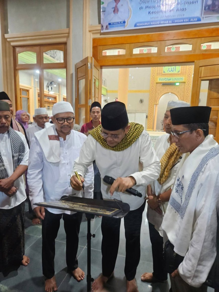 Peresmian Masjid Besar Al-Ihsan Warnai Safari Ramadhan 1447 H di Tana Alas: Bupati Sumbawa Tekankan Masjid Sebagai Pusat Peradaban